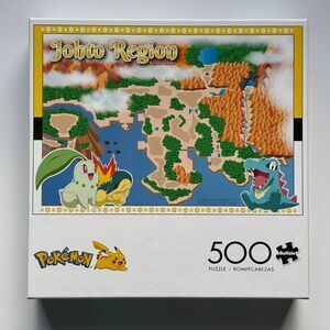 Buffalo Games Pokemon Johto Region 500 Piece Jigsaw Puzzle COMPLETE